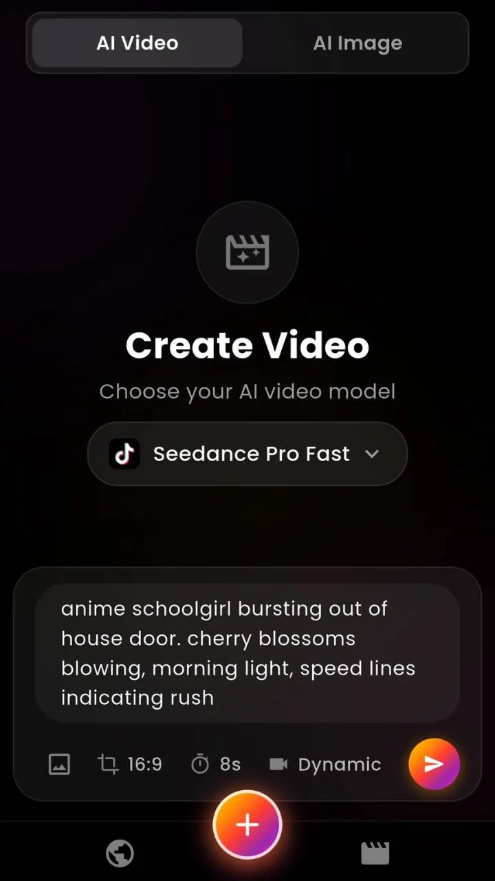VIBE AI Video Generator App - Download on iOS and Android